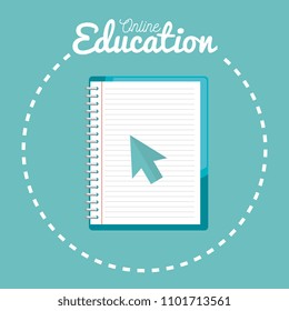 on line education with notebooks