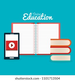 on line education with smartphone