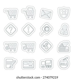 On line Shop Icons - Vector Icon Set