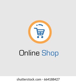 On Line Shop Logo Stock Vector (Royalty Free) 664188427 | Shutterstock