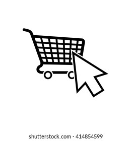On line shopping icon