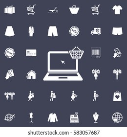 On line Shopping Icon.