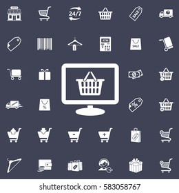 On line Shopping Icon.