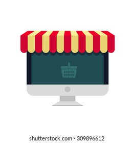On line store.