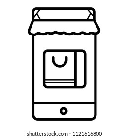 On line store icon 