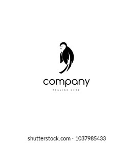 On the logo is an abstract image of a bird.