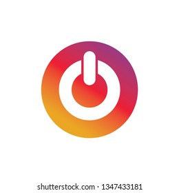 on logo icon with modern gradient