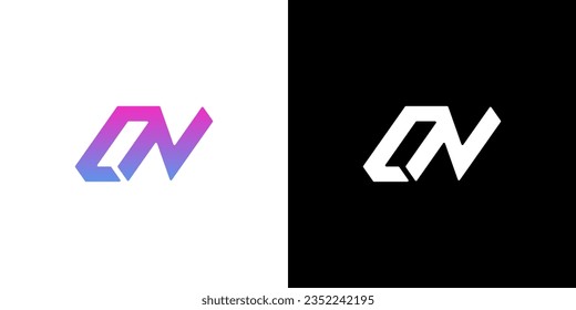 Logotipo ON, Monograma ON, Logotipo ON inicial, logotipo de la carta ON, icono creativo, vector