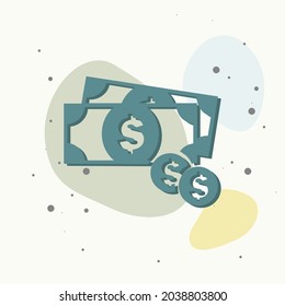 on multicolored background. Layers grouped for easy editing illustration. For your design.
