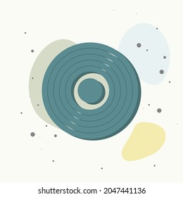 en fondo multicolor. Capas agrupadas para una ilustración de edición sencilla. Por tu diseño.
