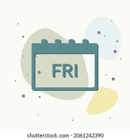 on multicolored background. Layers grouped for easy editing illustration. For your design.