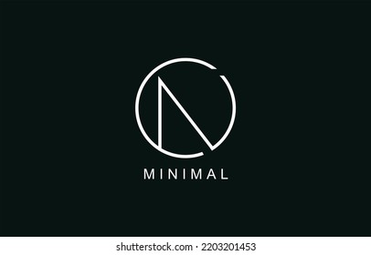 ON or NO Abstract initial monogram letter alphabet logo