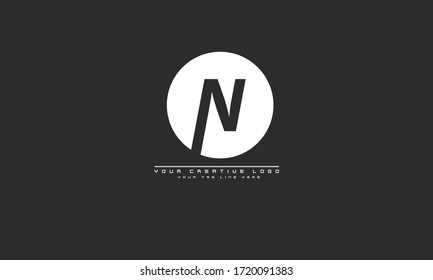 ON NO abstract vector logo monogram template