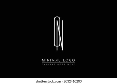 ON Or NO initial linked letter logo vector illustration monogram  symbol