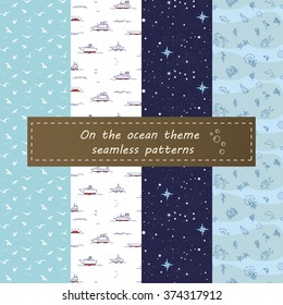 on the ocean seamless pattern