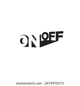 On Off Abstraktes Logo Moderner Stil