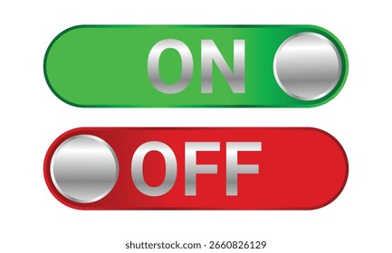 on and off button icon design vector template illustration