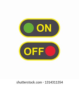 On Off button icon vector