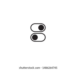 on off button icon vector design element logo template