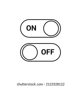 On off button icon vector illustration