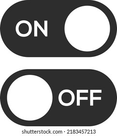 On Off Button Icon Vector Design 2022. On Button. Off Button.