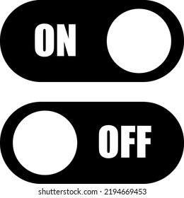 On Off Button Icon Vector Design Illustration on white background 