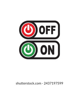 On off button symbol icon design vector illustration