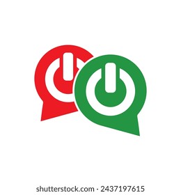 On off button symbol icon design vector illustration