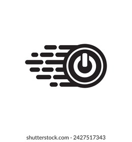 On off button symbol logo icon, vector illustration design