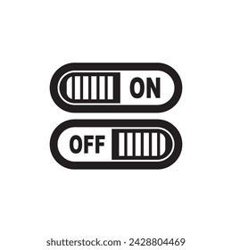 On off button symbol logo icon, vector illustration design