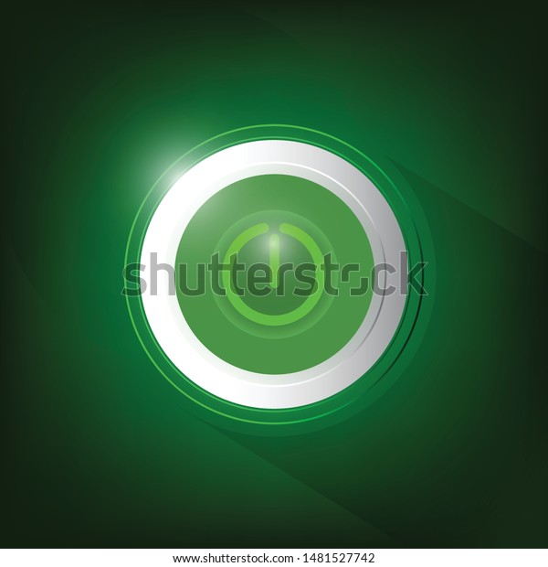 On Off Button That Looks Circular Stock Vector (Royalty Free ...