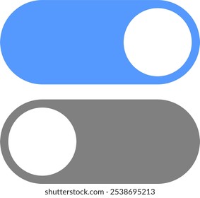 On and off button. Toggle switch symbol.