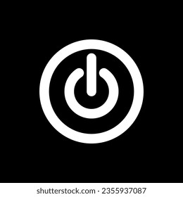 on or off button vector logo, clean, simple and premium