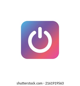 On and off buttons in flat style. Toggle switch vector illustration on isolated background. Shutdown sign business concept.