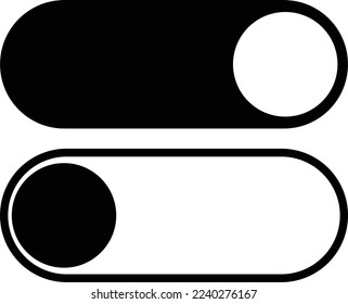 On off buttons icon vector. Switch button sign