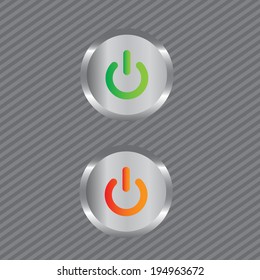 On off buttons  illustrator