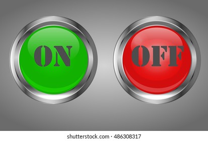 
    On, off buttons, power switches 