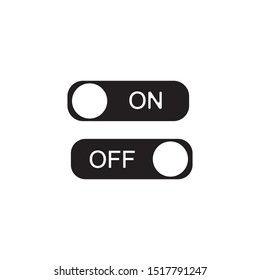On and off icon isolated  Vector illustration.