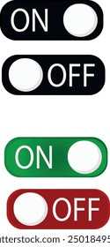 on off icon, logo 3d icon