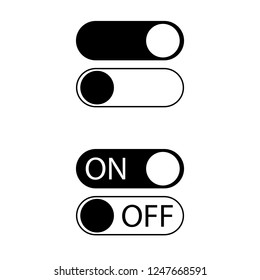 On Off Icon Logo On White Stock Vector (Royalty Free) 1247668591 ...