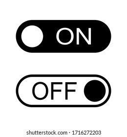 On off icon, Switch button,  illustration isolated on white background