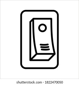 On off icon. Switch button on white background