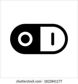 On off icon. Switch button on white background