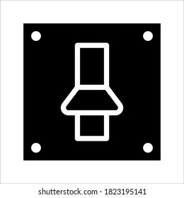 On off icon. Switch button on white background