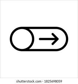 On off icon. Switch button on white background