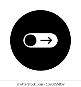 On off icon. Switch button on white background