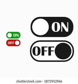 On off icon. Switch button. Vector illustration.