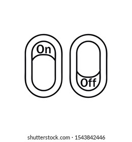On off icon symbol template color editable. Switch button. simple logo vector illustration for graphic and web design.