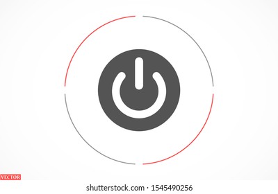 On Off Icon Trendy Flat Style Stock Vector (Royalty Free) 1545490256 ...
