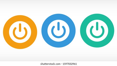 On Off Icon Trendy Flat Style Stock Vector (Royalty Free) 1597032961 ...